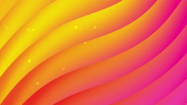 Parlak sarı ve pembe kıvrımlı çizgilerin soyut arkaplanı canlı dijital tasarımlar ya da sanatsal kavramlar için uygun yumuşak bir şekilde parlıyor.