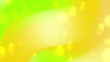 Parlayan daireleri olan parlak sarı ve yeşil soyut arkaplan canlı tasarımlar modern sanat eserleri neşeli temalar ya da funky sunumlar için harika