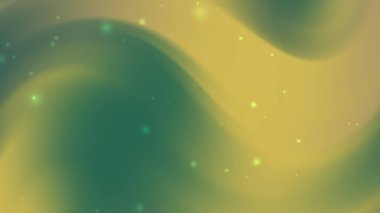 Ramazan Parıltısı Temalı Zarif Soyut Yeşil ve Sarı Gradyan