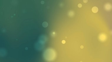 Altın ve Yeşil Parlayan Bokeh Çemberleriyle Soyut Ramazan Gradyan Arkaplanı