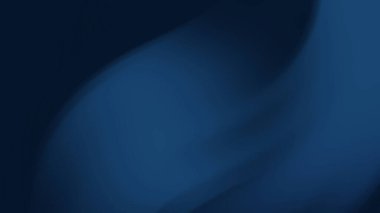 Yumuşak Akış Eğrileri ile Modern Derin Mavi Soyut Gradyan Arkaplanı