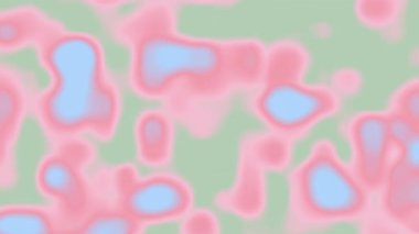 Arkaplan için uygun olan görsel projeler için pembe mavi ve yeşil renkleri birleştiren nazik soyut bulanıklık