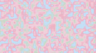 Arkaplan için uygun mavi ve yeşil tonlarda noktalı soyut pastel sanat eserleri