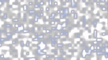 Dinamik noktalı pikselli desen beyaz tonlar ve açık mavi aksanları karıştırarak arkaplan için uygun