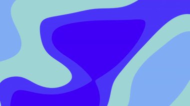 Ağ pankartları sosyal medya gönderileri sunumları ve dijital sanat eserleri için uygun arka planda soyut mavi ve açık mavi şekiller akmaktadır