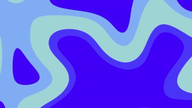 Soyut akışkan mavi gradyan dalgalar arka plan için uygun düzgün dinamik eğriler oluşturur