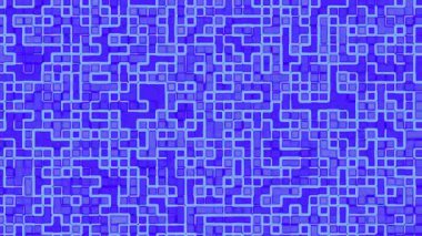 Arkaplan için ideal mavi ve cyan tonlarında karmaşık geometrik labirent dokusu