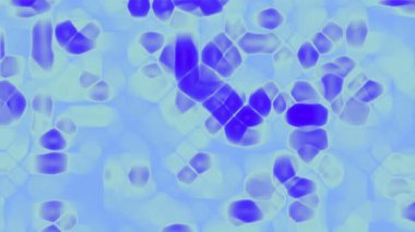 Yumuşak geometrik şekilleri arka plan için uygun olan canlı soyut mavi ve mor tasarım