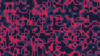 Kırmızı ve Mavi Sayısal Desenli Soyut Parlak Izgara Deseni