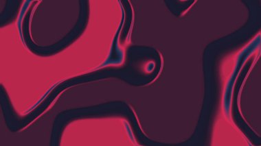 Soyut pembe ve koyu mavi kıvrımlı sıvı bir kalıp oluşturur.