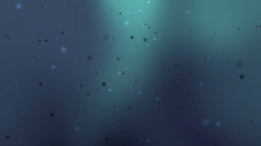 Koyu yeşil arkaplan küçük siyah ve parlak parçacıklar içerir