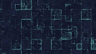 Neon Parlak Desenli Fütürist Dijital Izgara