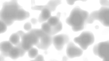 Gri bulanık şekiller beyaz arkaplanda yüzer