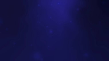 Mavi arkaplan yumuşak yüzen küçük parlak parçacıklar içerir