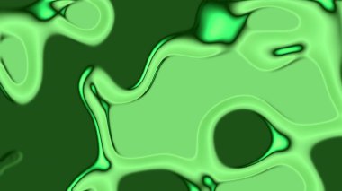 Pürüzsüz akış hatlarına sahip modern yeşil soyut sıvı tasarımı