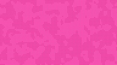 Küçük siyah ve beyaz noktaların tekrarlandığı pembe arkaplan