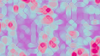 Canlı pembe ve mavi tonlara sahip soyut mozaik sanat, parlak bir cam efekti yaratıyor. Tatil tasarımları, olay grafikleri ve modern dijital sanat eserleri için mükemmel.