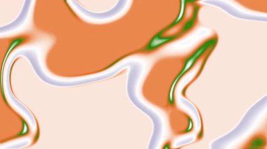 Şeftali yeşili ve beyaz akış şekilli soyut sanat dijital arkaplan duvar kağıdı ve modern tasarım projeleri için uygundur