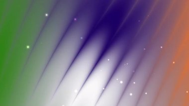 Çapraz çizgiler, yeşil mor turuncu renkleri ve soluk parıltıları harmanlıyor. Soyut arka planlar, canlı tasarımlar ve dinamik görseller için uygun.