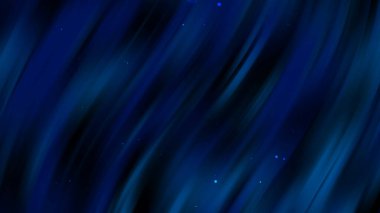 Çapraz bulanık çizgiler ve küçük parlak noktalarla koyu mavi eğimli arkaplan