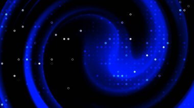 Koyu mavi arkaplan beyaz noktalarla dönüyor