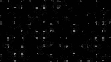 Siyah arkaplana karşı beyaz nokta yarım ton