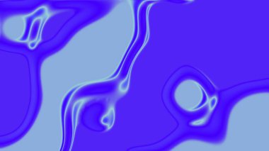 Parlak Mavi ve Cyan Tonlarında Soyut Sıvı Akış Dokusu