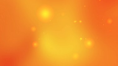 Turuncu arkaplan küçük parlak sarı daireler içerir