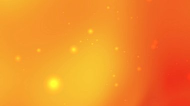 Turuncu ve sarı eğimli arkaplanda küçük parlak noktalar var
