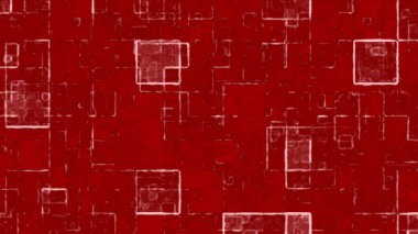 Kırmızı desenli arka plan birçok soluk beyaz kare içerir