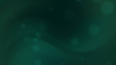 Yumuşak Bokeh Işığı ve Yumuşak Dalgalı Koyu Yeşil Soyut Arkaplan