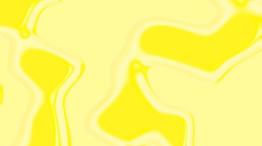 Pürüzsüz Dalgalı Sıvı Şekilleri Arkaplanı ile Soyut Sarı Sıvı Doku