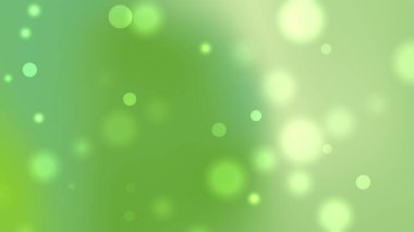 Yumuşak Işık Efektli Yeşil Soyut Bokeh Arkaplanı