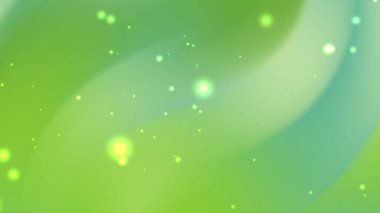 Bulanık ışık noktalarıyla yeşil ve mavi soyut arkaplan