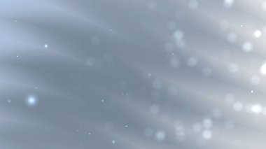 Gri arka plan beyaz bulanık daireler birkaç küçük beyaz nokta