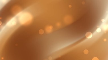 Bulanık parçacık kahverengi krem bej renkli mısır ipeği arka planda altın ışıklar ve akan kıvrımlarla