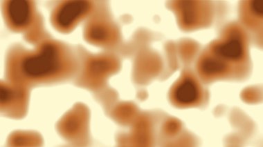 Beyaz kremalı mısır ipeği arka planında soyut kahverengi şekiller