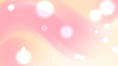 Yumuşak pembe ve şeftali sarısı gradyan ve daireleri olan soyut pastel bokeh arkaplan