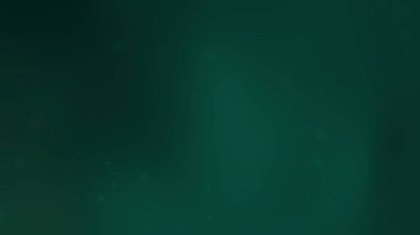 Derin Zümrüt Yeşil Soyut Arkaplan Yüzen Yumuşak Parıldayan Parçacıklar