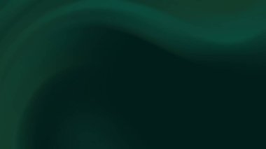Pürüzsüz Akan Dalgalarla Soyut Koyu Yeşil Gradyan Arkaplanı
