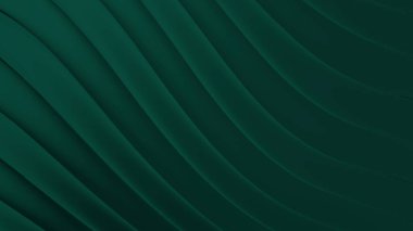 Modern Tasarım İçin Zarif Koyu Yeşil Soyut Dalgalı Arkaplan