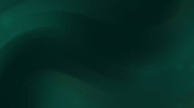 Zarif Koyu Yeşil Soyut Arkaplan Yumuşak Dalgalar ve Işık Parıltısı