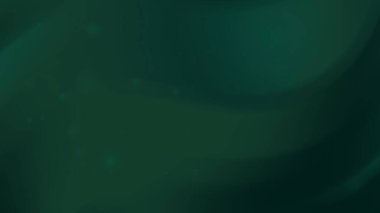 Yumuşak Parlayan Işık Efektleri ile Koyu Yeşil Akıcı Arkaplan