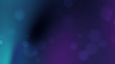 Mavi mor eğimli arkaplan bulanık ışık küreleri içerir