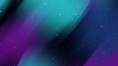 dağınık yıldızlı mor ve mavi nebula