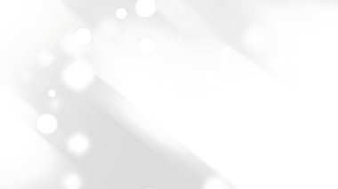 Beyaz eğimli arkaplan, parlak bulanık noktalar ve yumuşak ışık