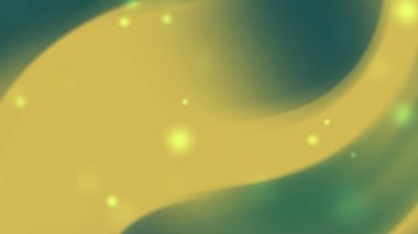 Akan Yeşil ve Altın Dalgalar Soyut Ramazan Arkaplan Tasarımı