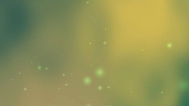 Yeşil Gradyan ve Parlayan Parçacıklarla Barışçıl Soyut Ramazan Arkaplanı