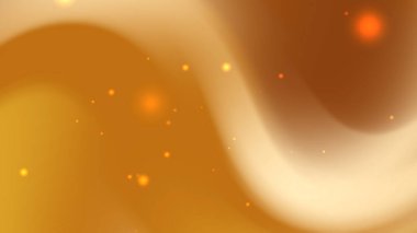 Zarif Kahverengi ve Bej Soyut Arkaplan Yumuşak Dalgalar ve Parlayan Bokeh