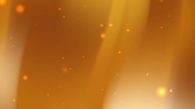 Parlayan Işık Parçacıkları ve Yumuşak Dalgalarla Zarif Kahverengi ve Bej Soyut Arkaplan